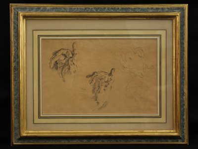 Studium rąk (ołówek) autorstwa Giovanni Battista Tiepolo