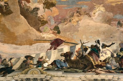 Alegoria Afryki. Fresk Giovanniego Battisty Tiepolo (1696-1770) autorstwa Giovanni Battista Tiepolo