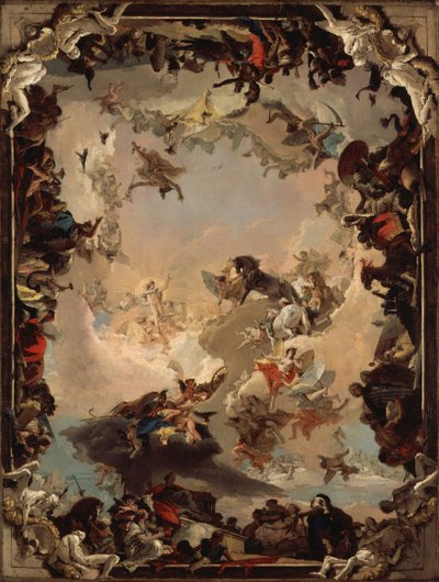 Alegoria planet i kontynentów autorstwa Giovanni Battista Tiepolo