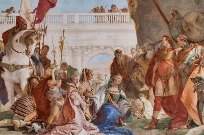 Kontynentacja Aleksandra Wielkiego (fragment) autorstwa Giovanni Battista Tiepolo