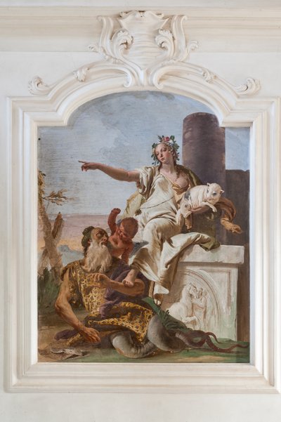 Niewinność odrzucająca oszustwo autorstwa Giovanni Battista Tiepolo