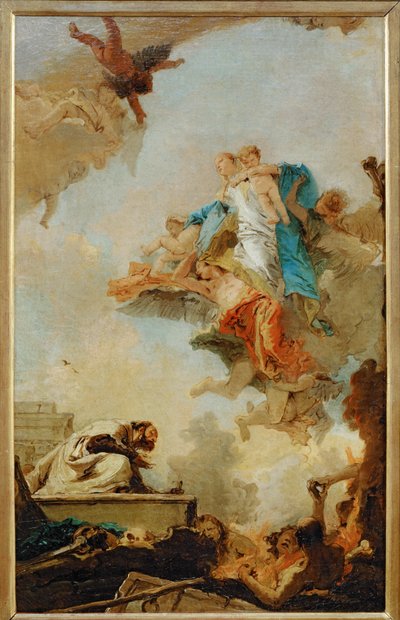 Dziewica z Karmelu ukazująca się świętemu Symeonowi ... autorstwa Giovanni Battista (1696 1770) Tiepolo