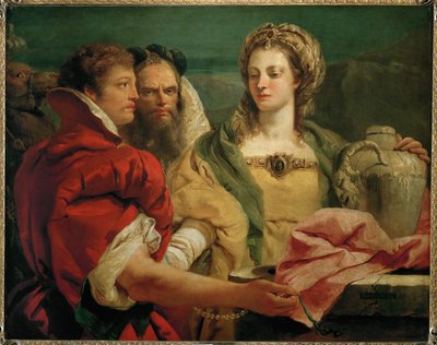 Rebecca przy studni ... autorstwa Giovanni Battista (1696 1770) Tiepolo