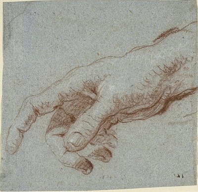 Prawa ręka autorstwa Giovanni Battista (1696-1770) Tiepolo
