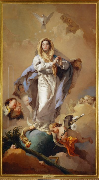 Niepokalane Poczęcie autorstwa Giovanni Battista (1696-1770) Tiepolo