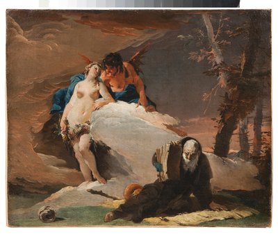 Kuszenie św. Antoniego Opata autorstwa Giovanni Battista Tiepolo