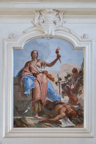 Czujność triumfuje podczas snu autorstwa Giovanni Battista Tiepolo