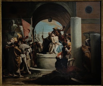 Kopia Koronowania cierniowego, połowa XVIII wieku (olej na płótnie) autorstwa Giovanni Battista (1696 1770) (workshop of) Tiepolo