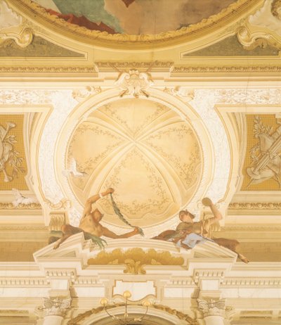 Fragment fresków na suficie sali balowej, Villa Pisani, Stra, Wenecja autorstwa Giambattisty Tiepolo (1696-1770) autorstwa Giovanni Battista Tiepolo