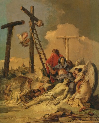 Osadzanie (olej na płótnie) autorstwa Giovanni Battista Tiepolo