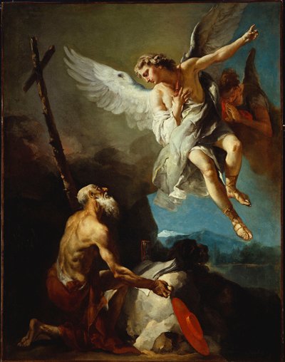 Wizja św Hieronima (olej na płótnie) autorstwa Giovanni Battista Tiepolo
