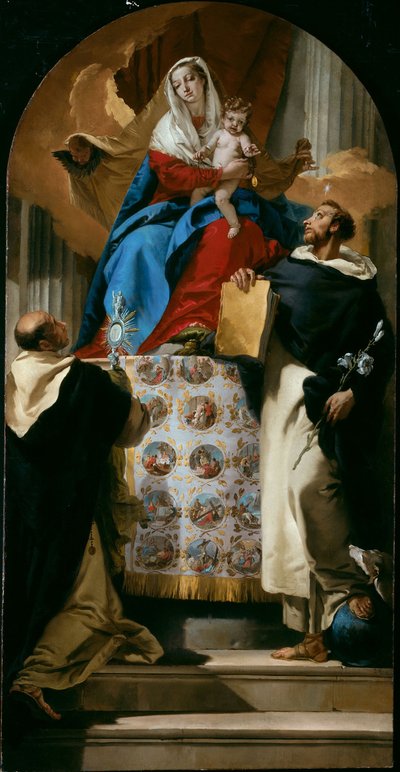 Dziewica z Dzieciątkiem ze świętymi Dominikiem i Hiacyntą autorstwa Giovanni Battista Tiepolo