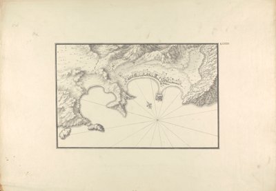 Mapa topograficzna Halikarnasu w porcie autorstwa Giovanni Battista Borra