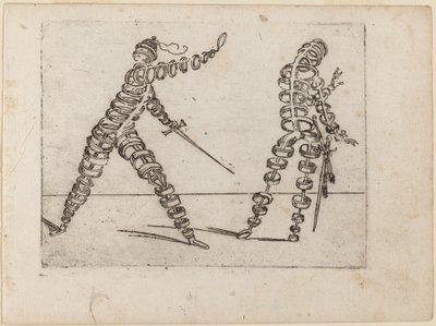 Z „Bizzarie di different Figures” autorstwa Giovanni Battista Bracelli