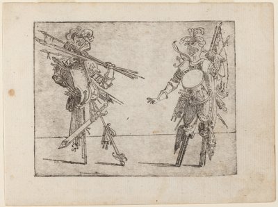 Z „Bizzarie di different Figures” autorstwa Giovanni Battista Bracelli