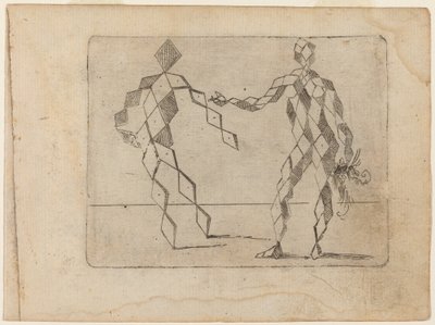 Z „Bizzarie di different Figures” autorstwa Giovanni Battista Bracelli