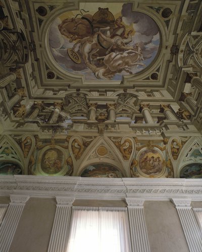 Upadek Faetona (Phaethon) (1625) - Fresk w trompe l