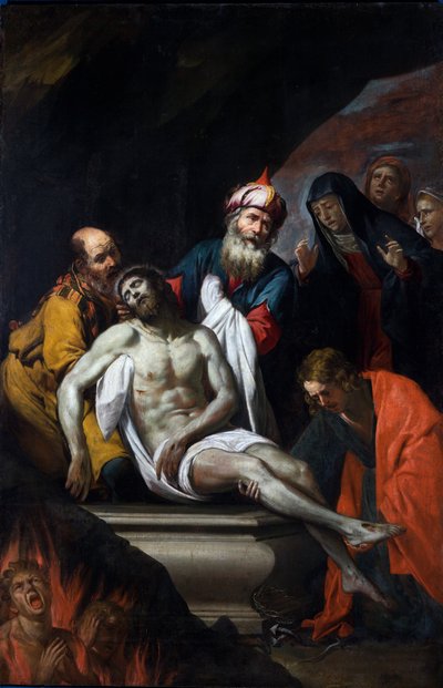 Złożenie w Grobie autorstwa Giovanni Battista Casoni