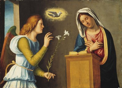 Zwiastowanie Dziewicy, 150005 (farba na desce) autorstwa Giovanni Battista Cima da Conegliano