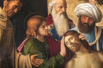 Opłakiwanie Chrystusa, fragment 2384598 autorstwa Giovanni Battista Cima da Conegliano