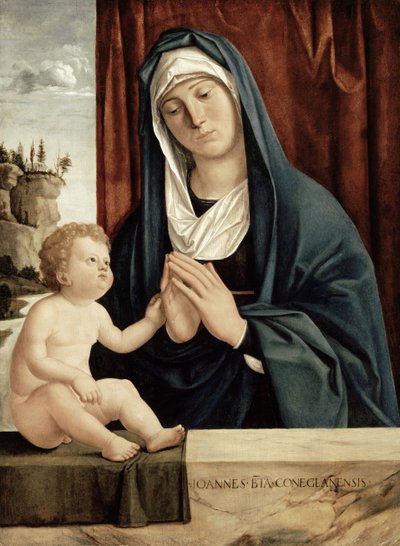 Madonna z Dzieciątkiem, koniec XV do początku XVI wieku (olej na desce) autorstwa Giovanni Battista Cima da Conegliano