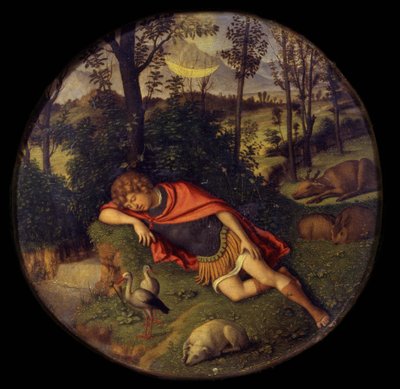 Śpiący Endymion, 1505-1508 autorstwa Giovanni Battista Cima da Conegliano