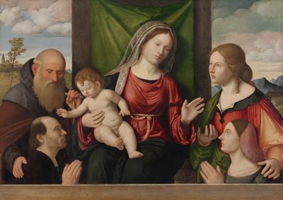 Dziewica i Dzieciątko ze świętymi i darczyńcami autorstwa Giovanni Battista Cima da Conegliano