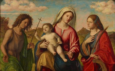 Dziewica z Dzieciątkiem ze św. Katarzyną i św. Janem Chrzcicielem, ok. 1515 r. autorstwa Giovanni Battista Cima da Conegliano