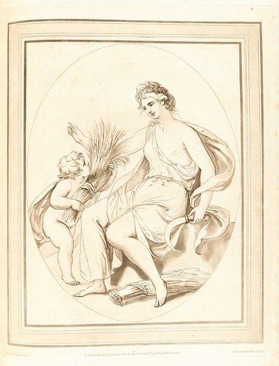 Kolekcja grafik po szkicach i rysunkach zmarłego celebrowanego Giovanniego Battisty Ciprianiego, Esqr R.A. autorstwa Giovanni Battista Cipriani