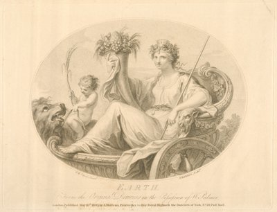 Ziemia rytowana przez Francesco Bartolozziego (1727-1815) opublikowana w Londynie, 1803 (lito) autorstwa Giovanni Battista Cipriani