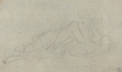 Leżąca kobieta [verso] autorstwa Giovanni Battista Cipriani