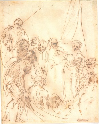 św. Piotr leczy (?) autorstwa Giovanni Battista Cipriani