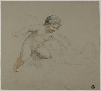 Walka dwóch puttów autorstwa Giovanni Battista Cipriani