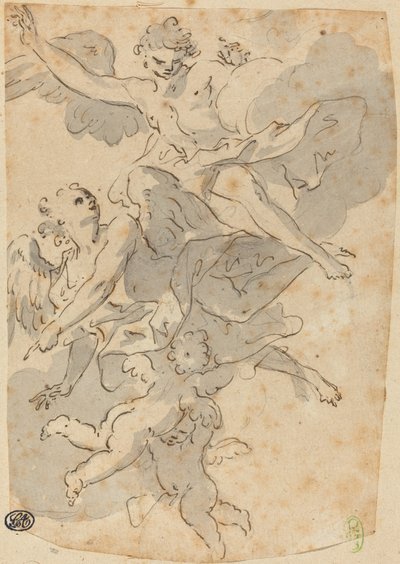 Anioły i Putti autorstwa Giovanni Battista Crosato