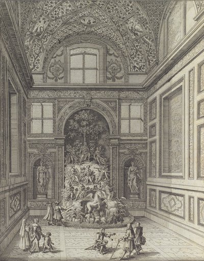 Stanza de Venti w Teatrze Belvedere we Frascati ..., 1691 lub później. autorstwa Giovanni Battista Falda