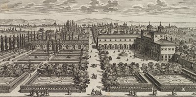 Widok Willi Medici, po 1677 r. autorstwa Giovanni Battista Falda