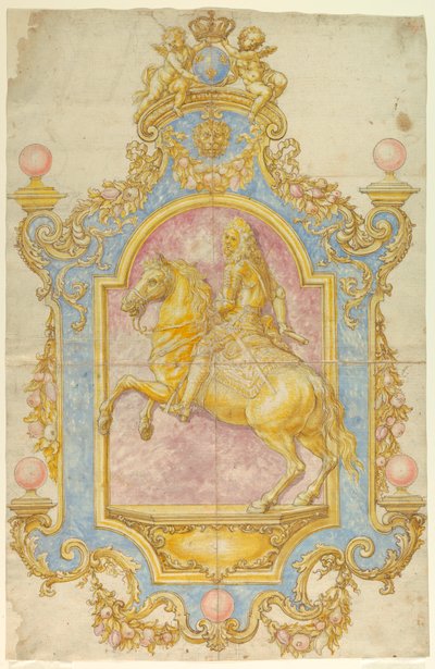 Rysunek, dekoracja ścienna dla Cosimo III de