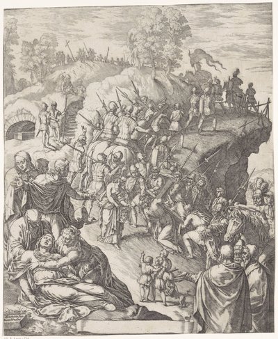 Niesienie krzyża autorstwa Giovanni Battista Fontana