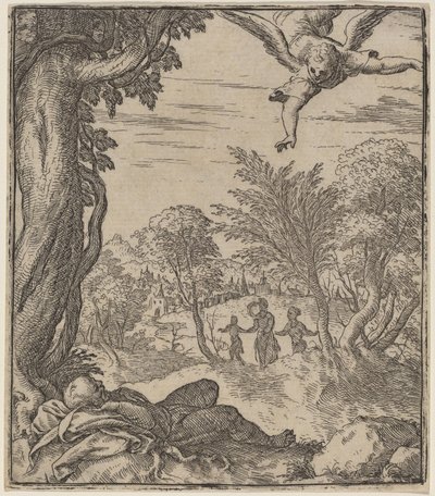 Anioł ukazujący się Józefowi autorstwa Giovanni Battista Fontana