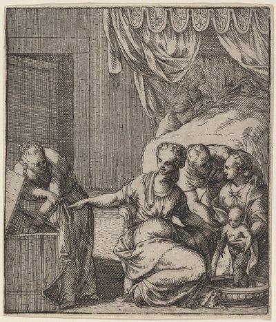 Narodziny Dziewicy autorstwa Giovanni Battista Fontana