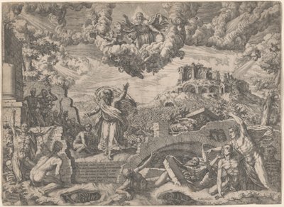 Wizja Ezechiela autorstwa Giovanni Battista Fontana