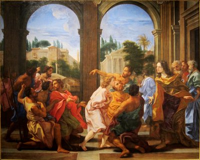 Józef rozpoznany przez swoich braci autorstwa Giovanni Battista Gaulli