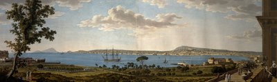 Widok na Posillipo i Neapol z Portici autorstwa Giovanni Battista Lusieri