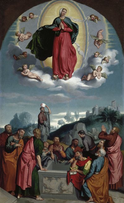 Wniebowzięcie Najświętszej Maryi Panny autorstwa Giovanni Battista Moroni