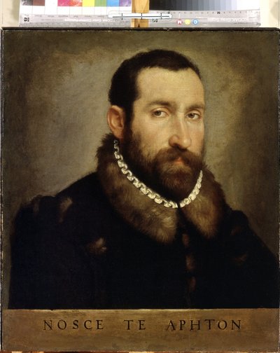 Portret mężczyzny. Portret mężczyzny. Obraz Giovana Battisty Moroniego (1520/25-1578), około 1560 r. Sztuka włoska, renesans. Olej na płótnie. Ermitaż, Sankt Petersburg autorstwa Giovanni Battista Moroni