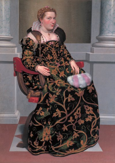 Portret Isotty Brembati Grumelli autorstwa Giovanni Battista Moroni