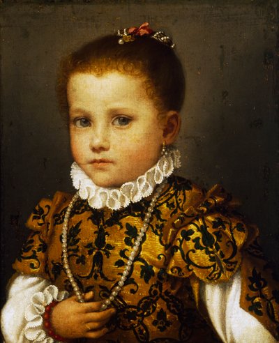 Portret dziewczynki z domu Redetti autorstwa Giovanni Battista Moroni