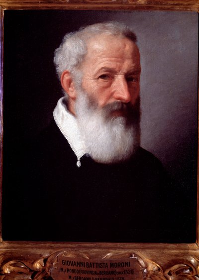 Portret starca - olej na płótnie autorstwa Giovanni Battista Moroni