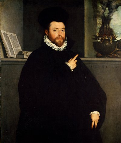 Portret zdrowego mężczyzny – Giovanni Battista Moroni (ok. 1525-1578) autorstwa Giovanni Battista Moroni