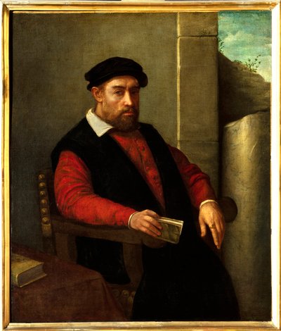 Przypuszczalny portret Francois Rabelais (1494-1553), francuskiego pisarza i lekarza. Obraz Giovanniego Battisty Moroniego (1525-1578) autorstwa Giovanni Battista Moroni